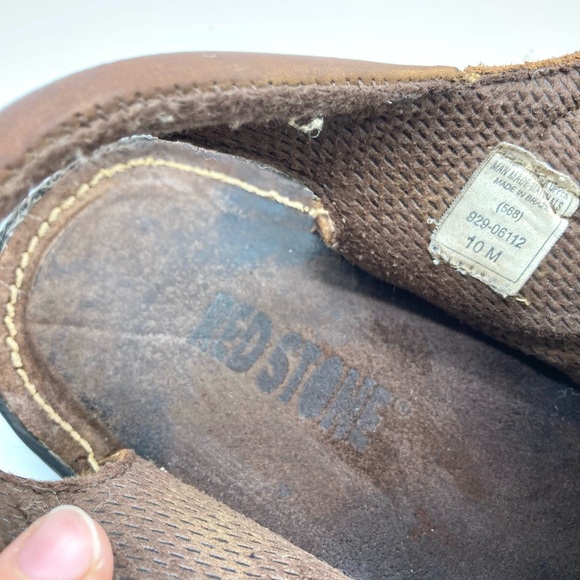 Men’s Red Stone Fisherman Vintage Sandals - Picture 2 of 16